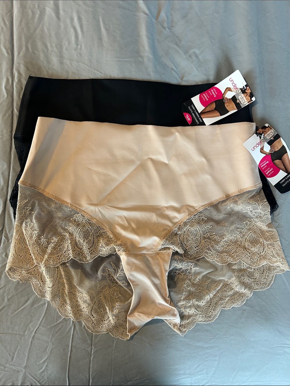 Tummy slimming Brief - Black & Nude set of two